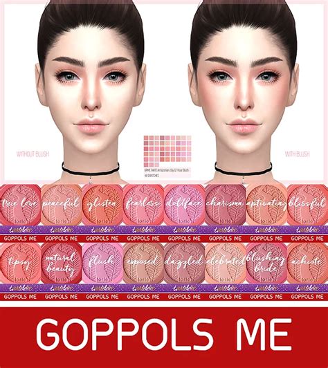 Female Cheek Makeup Blush Makeup The Sims 4 P2 Sims4 Clove Share