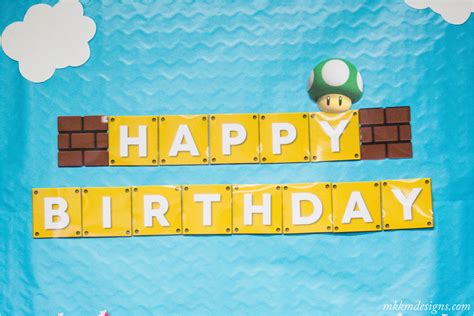 Mario Happy Birthday Banner Super Mario Party Recap With Free