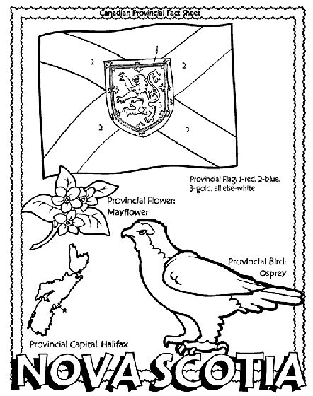 Pictures of nova coloring pages and many more. Canadian Province - Nova Scotia Coloring Page | crayola.com