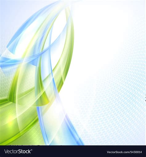 Abstract Green And Blue Wave Background Royalty Free Vector