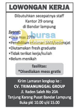 Cv gizindo group penipuan : CV Tri Manunggal Group