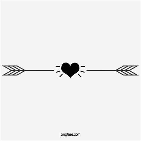 Hand Drawn Arrows Hand Painted Arrow Love PNG Transparent Clipart