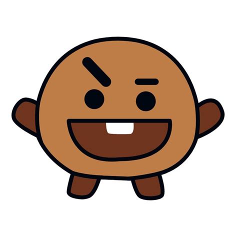 BTS BT21 Shooky Suga Bts Emoji Bts Drawings Cute Laptop Stickers