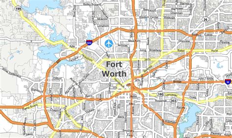 Zip Code Map Around Fort Worth London Top Attractions Map