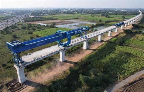 nhsrcl constructs 3 river bridges for mumbai ahmedabad high speed rail corridor et infra