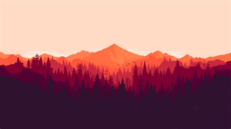 Forest Firewatch Mountains Minimalism Hd Wallpaper Rare Gallery