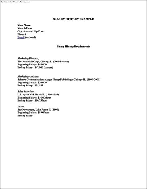 Check spelling or type a new query. Resume Templates Salary Requirements | Free Samples ...