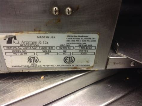 Replacement axial fan kit for antunes toaster. ROUNDUP A.J. ANTUNES VCT 2010 VERTICAL CONTACT TOASTER ...