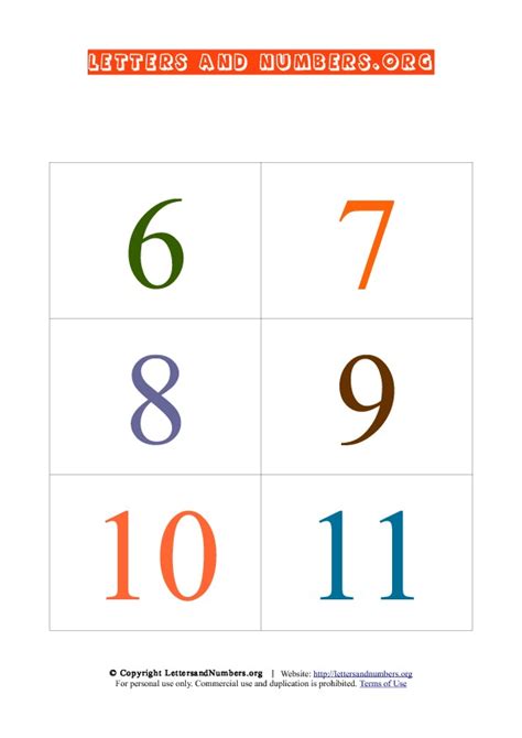 This printable pack was created for you to use at home with your child/students or with multiple children in a classroom/tutoring setting. Printable Number Flash Cards 0 to 20 | Letters and Numbers Org
