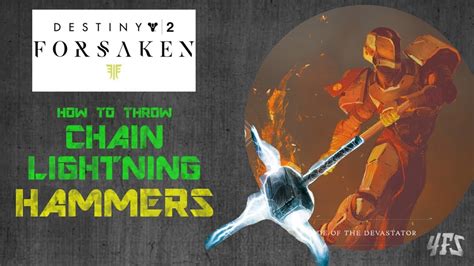 Destiny 2 How Titans Can Throw Chain Lightning Hammers Youtube