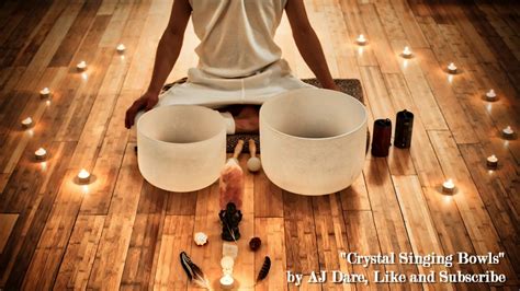 Crystal Singing Bowls Meditation Sound Bath Asmr Chakra Tuned Youtube