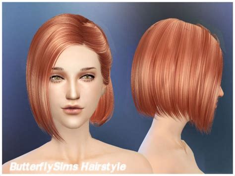 Sims 4 Hairs ~ Butterflysims Bob Hairstyle 100