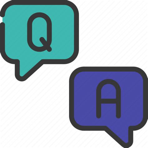 Question And Answer Messages Communicate Messaging Qanda Icon