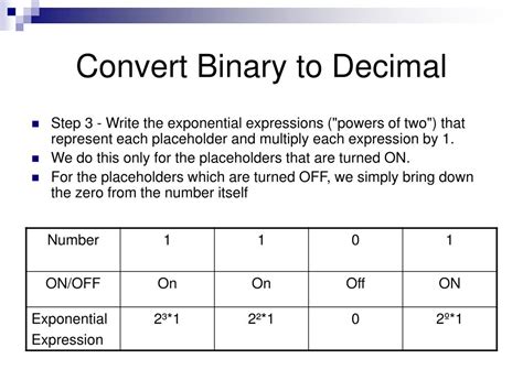 Ppt Binary Conversions Powerpoint Presentation Free