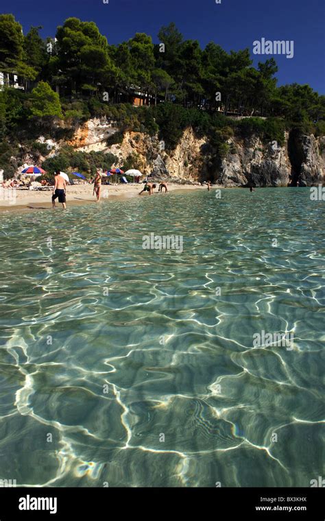 Platis Gialos Beach In Kefalonia Island Stock Photo Alamy