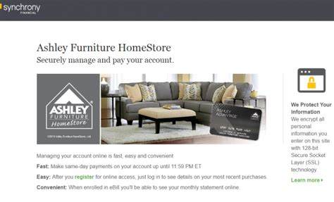 Hämta alla bilder och använd dem även för kommersiella projekt. Ashley Furniture HomeStore Credit Card Payment - Synchrony Online Banking