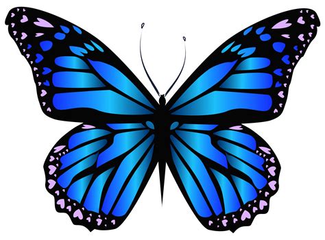 Butterfly Purple Blue Clip Art Blue Butterfly Png Clipar Image Png