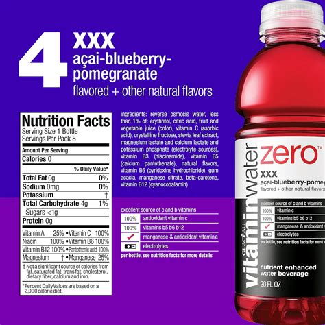 Vitamin Water Zero Dragon Fruit Nutrition Facts Blog Dandk