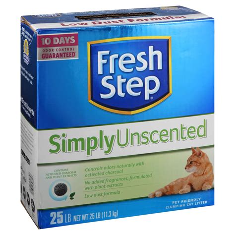 Simply Unscented Clumping Cat Litter Fresh Step 25 Lbs Delivery