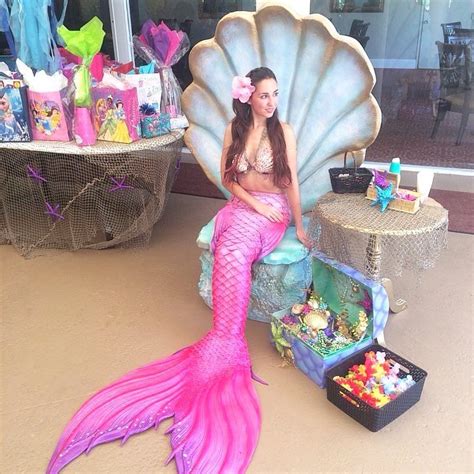 The Prettiest Throne Ive Ever Sat In 🥺🐚 Mermaid Parties Mermaid Pirate Party Beach Themed