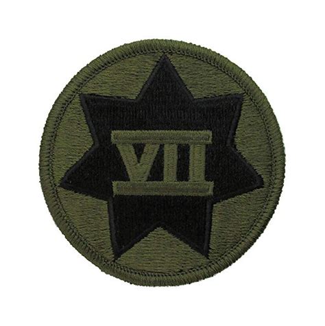 Us Army 7th Corps Vii Corps Patch Subdued 75 Cm Diameter