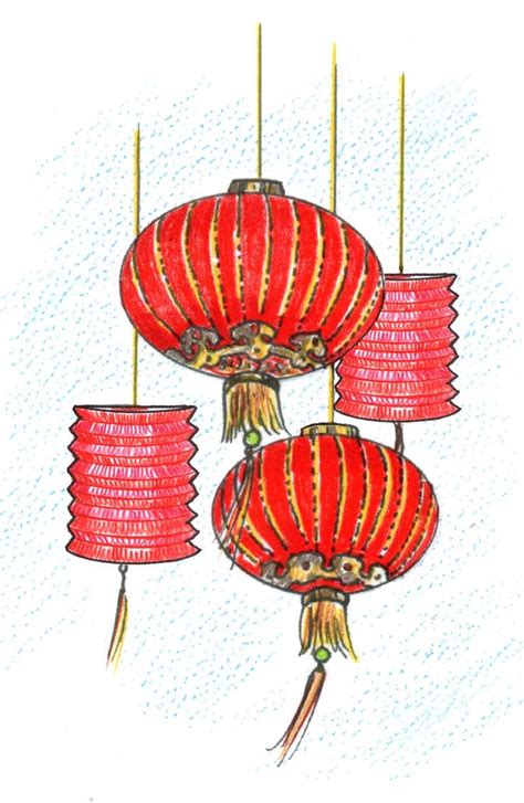 Chinese Lanterns Illustration Recipe Of The Week Roz Weitzmans