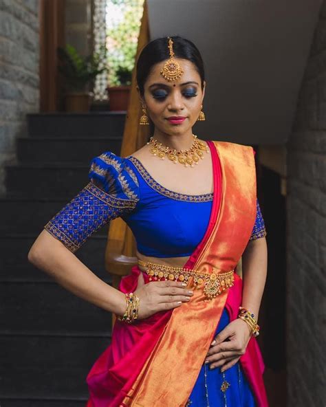 Trend Alert Puff Sleeve Blouses For Your Kanjeevaram Saree Is A Thumbs