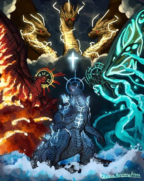 Godzilla King Of The Monsters Fist Of The Titans By Misssaber444 On