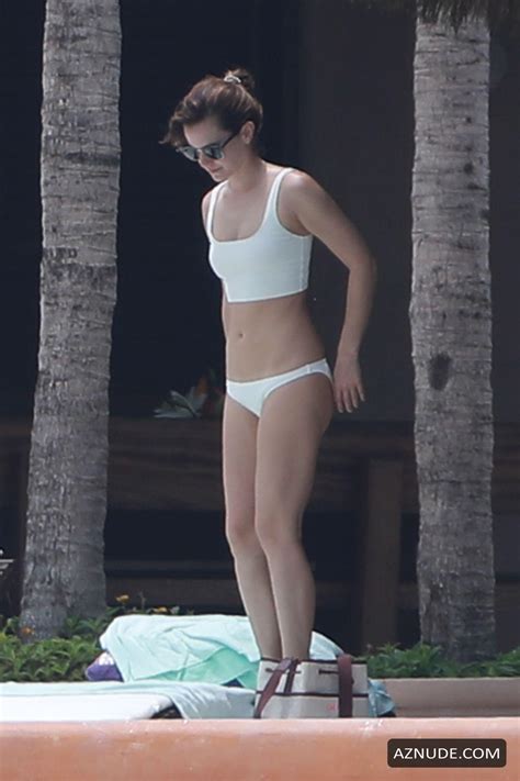 Emma Watson Wearing A Two Piece White Bikini While Enjoying Some Downtime In Cabo 04062019