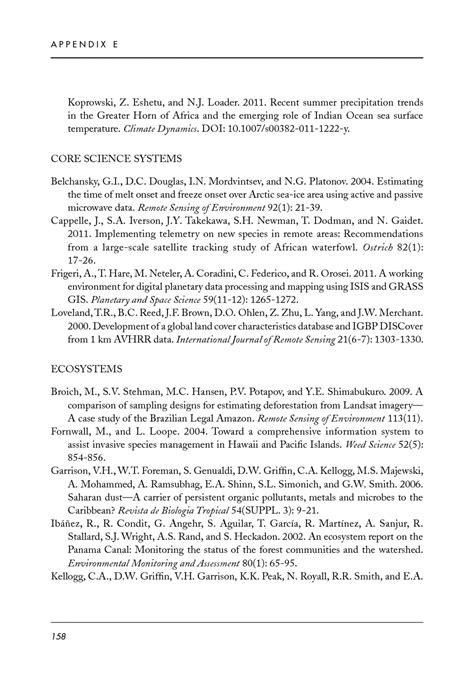 Appendix E Bibliography Of Selected Peer Reviewed Scientific