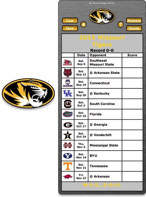 Missouri Tigers Football Depth Chart 2021