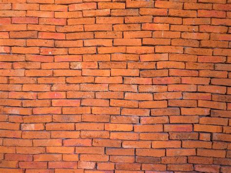 Mon Brick Wall Orange Brick Wall Texture Background Stock Photo