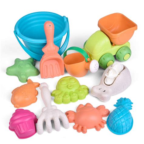 Fun Little Toys 12 Piece Kids Beach Sand Toy Set
