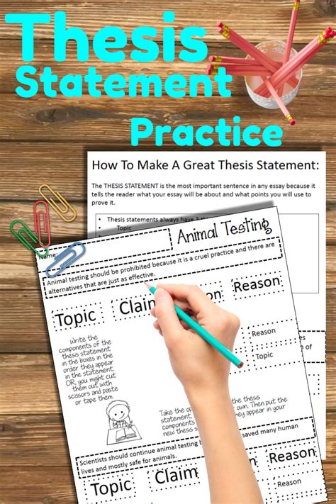 In the thesis statement bring the issue at hand in the limelight and let the reader know your direction on the argument. Thesis Statement Distance Learning | Middle school writing, Thesis statement, Writing a thesis ...