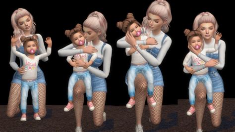Toddler And Me Pose Pack Sims 4 Toddler Sims Baby Sims 4 Teen