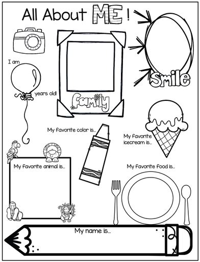 Printable All About Me Poster