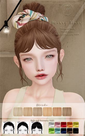 Second Life Marketplace Cest La Vie Missy Hair Blonde