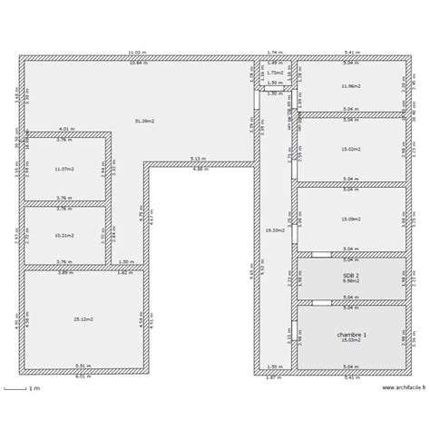 Trouvez votre plan de maison dans notre catalogue de plans 3d à télécharger. maison en U - Plan 11 pièces 186 m2 dessiné par lestat001