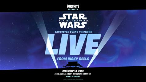 What will happen during the doomsday event. 'Fortnite' 'Star Wars: The Rise of Skywalker' Live Event ...