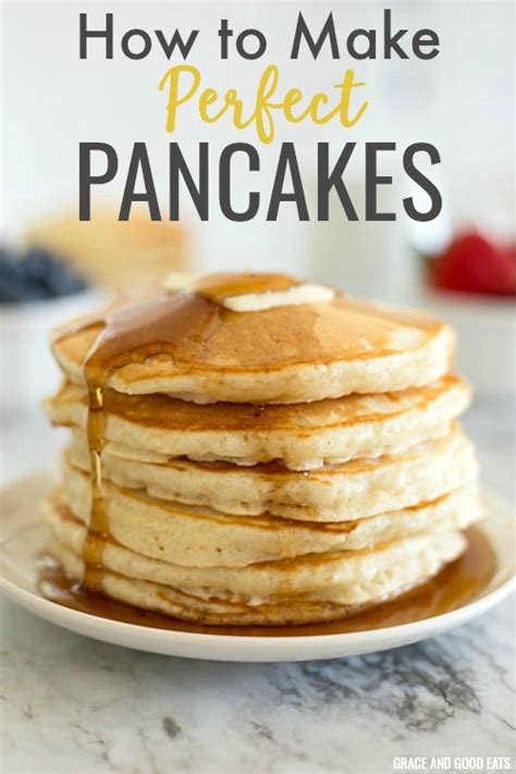 Perfect for pancake day or just a special breakfast. Best Ever Homemade Pancakes Recipe - Grace and Good Eats