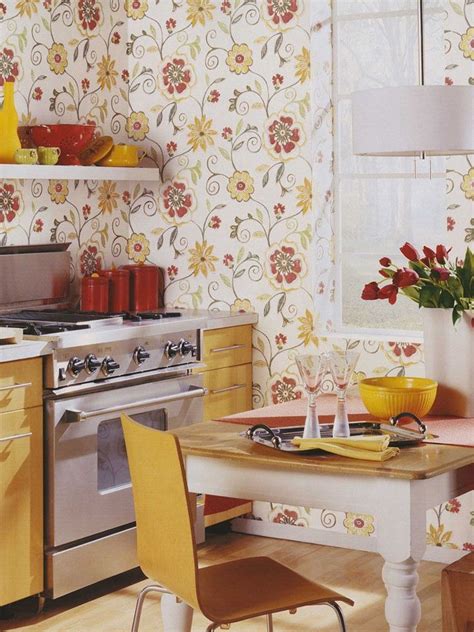 Best Kitchen Wallpaper Ideas Basic Idea Home Decorating Ideas