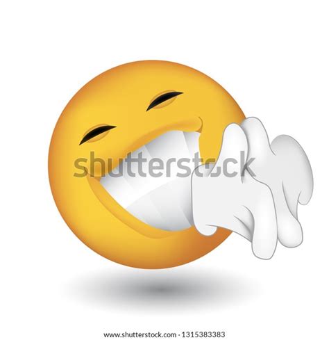 Emoji Satisfiedwith Very Expressive Teeth Vector De Stock Libre De