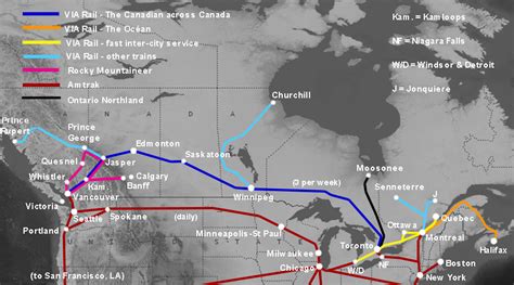 Berlauf Geradeaus Bei En Canadian Passenger Train Routes Handel Steil