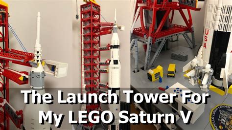 The Launch Umbilical Tower Model For The Lego Saturn V Youtube