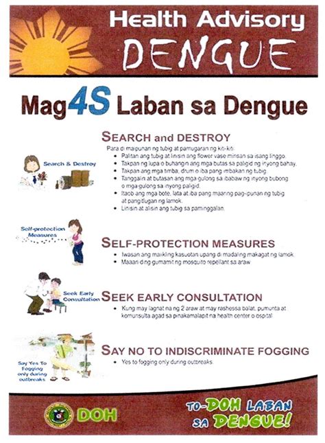 4s Doh Advisory Against Dengue Pinoysagip
