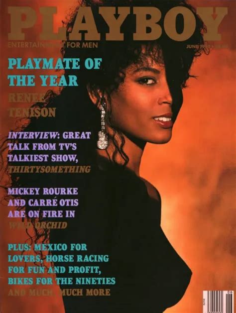 Playboy Magazine June Renee Tenison Mickey Rourke Bonnie Marino