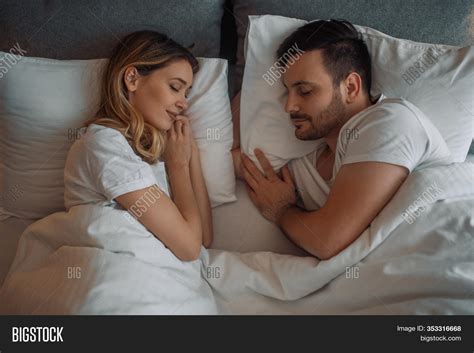 Happy Couple Sleeping Image And Photo Free Trial Bigstock