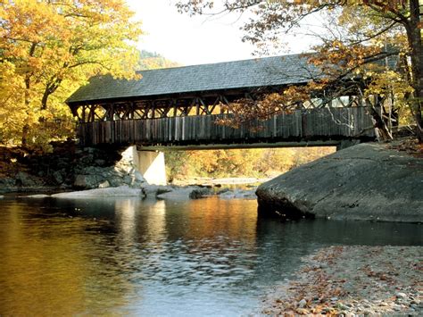 Autumn Covered Bridge Wallpaper Wallpapersafari