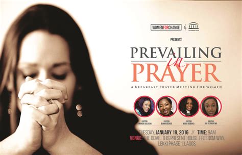You Are Invited To Prevailing In Prayer Monthly Breakfast Meeting