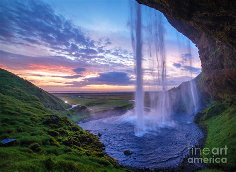 Seljalandfoss Waterfall At Sunset Photograph By Max Topchii Fine Art
